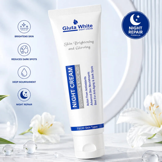Gluta White Night Cream – Skin Brightening & Dark Spot Removal Cream