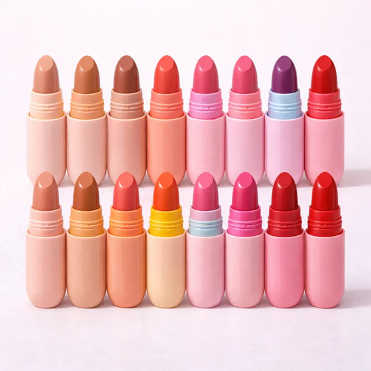 18 Colors Mini Lipstick Set for Girls – Matte Multicolor Lipstick Kit