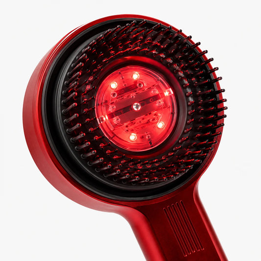 Magnetic Oil Dispensing Massage Comb with Red Light Therapy – Buy Online in Pakistan