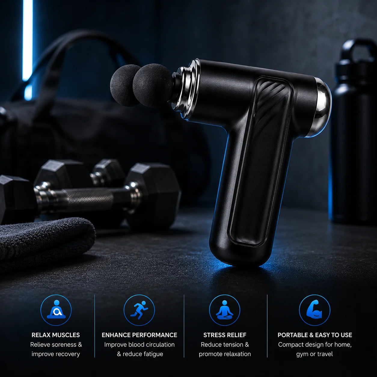Light Age Mini Fascia Gun in Pakistan | Deep Tissue Massage Gun
