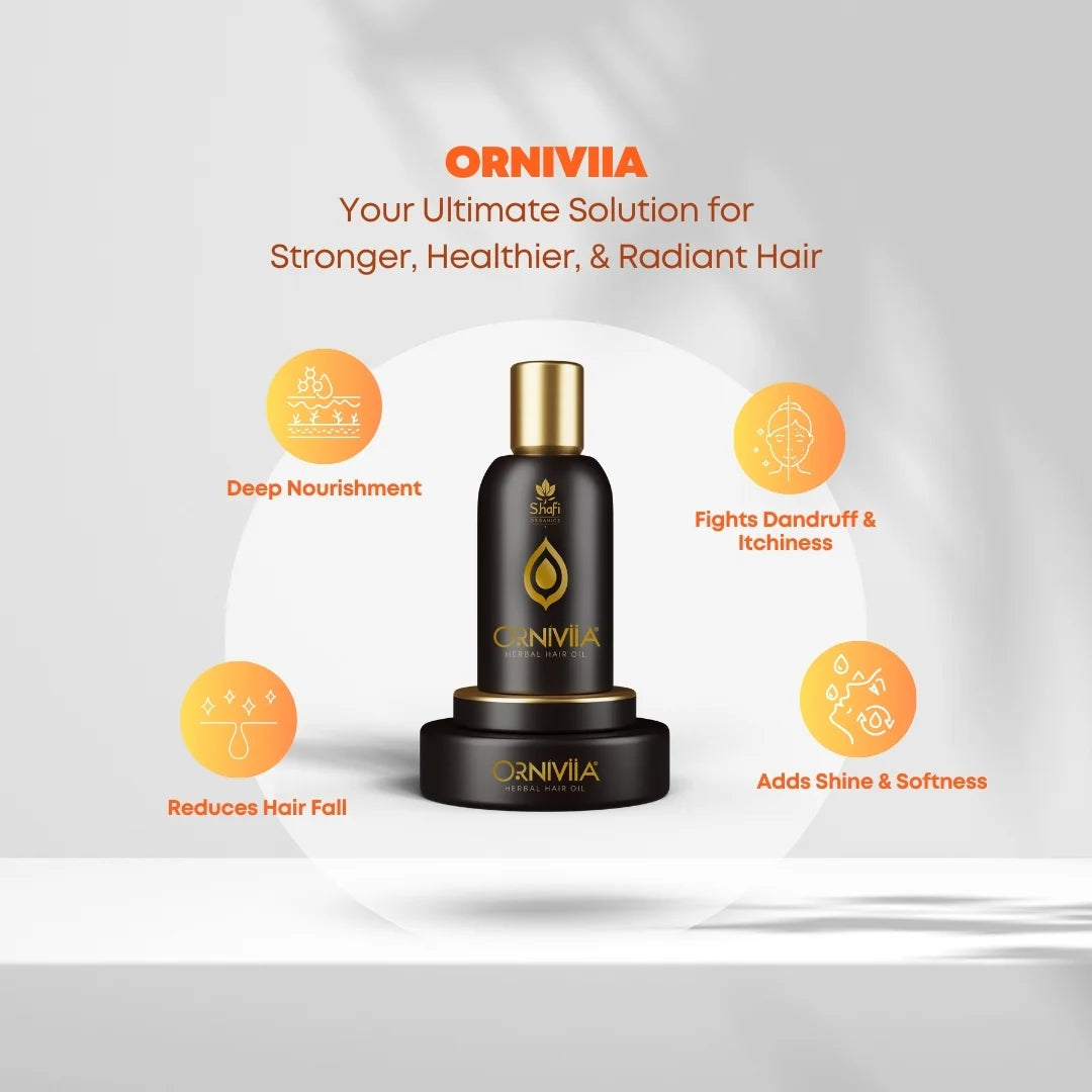 ORNIVIIA Herbal Hair Oil Pakistan | Hair Fall Control & Growth Oil