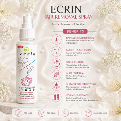 Ecrin Hair Removal Spray Pakistan | Painless Hair Remover for Men & Women