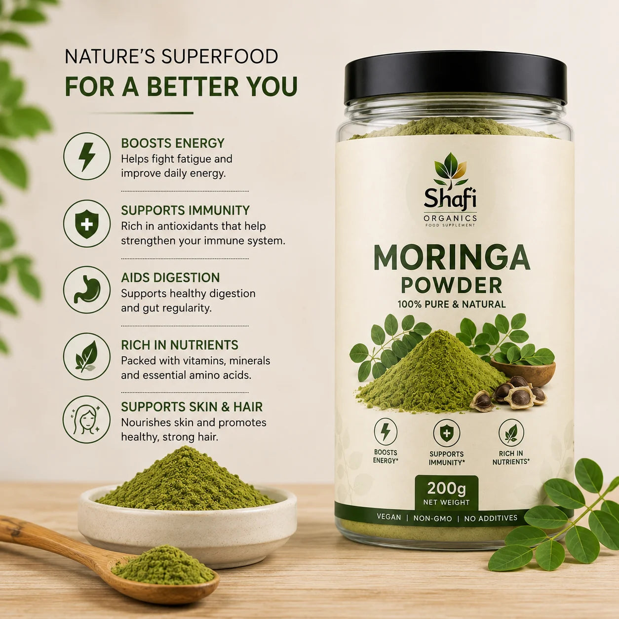 Premium Moringa Powder