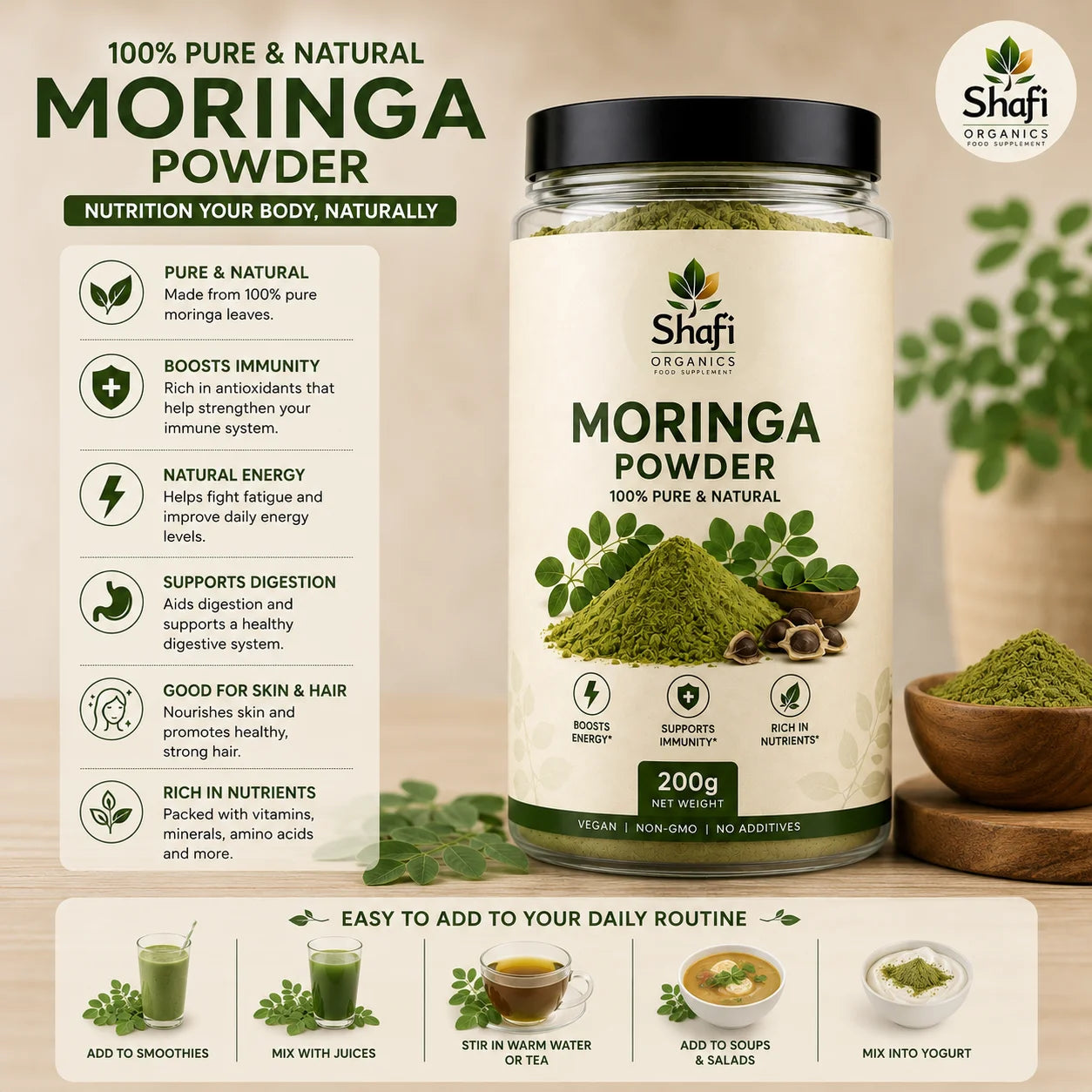 Premium Moringa Powder