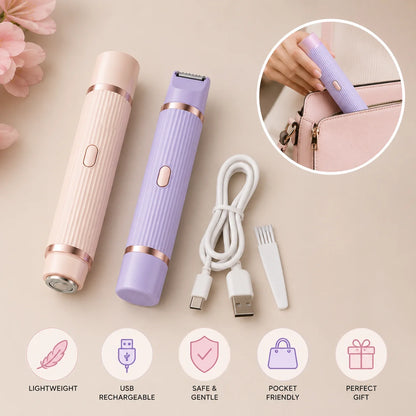 2 in 1 Double Headed Electric Shaver for Women Pakistan | Facial & Body Hair Remover