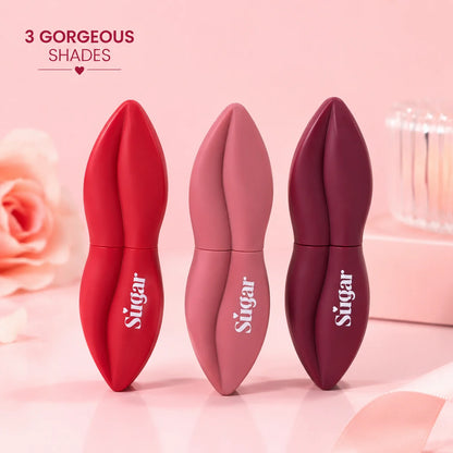 Lip Shape Matte Lipstick Set Pakistan | Waterproof Velvet Lipstick 3 Pcs