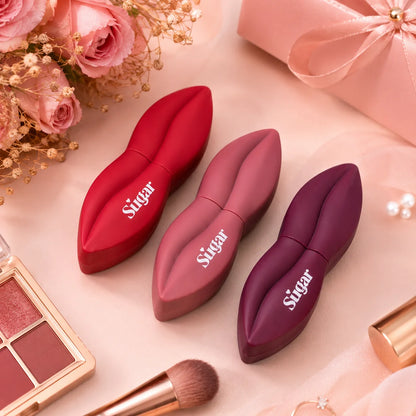 Lip Shape Matte Lipstick Set Pakistan | Waterproof Velvet Lipstick 3 Pcs