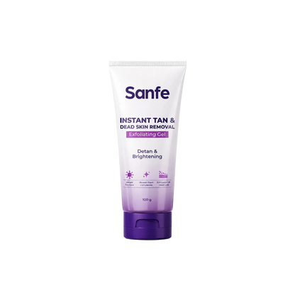 Sanfe Instant Tan & Dead Skin Removal Gel Pakistan | Exfoliating Gel for Face & Body