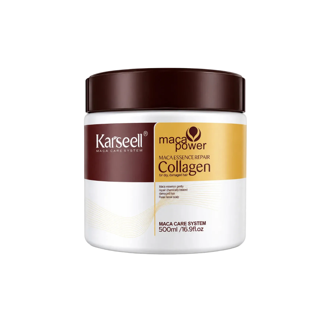 Karseell Maca Power Collagen Hair Mask 500ml – Deep Repair for Dry & Damaged Hair