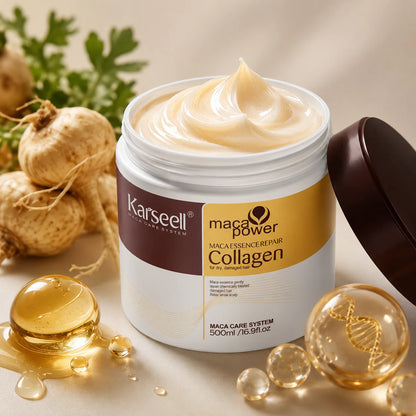 Karseell Maca Power Collagen Hair Mask 500ml – Deep Repair for Dry & Damaged Hair