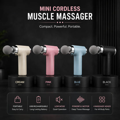 Mini Cordless Muscle Massage Gun in Pakistan | Portable Deep Tissue Massager