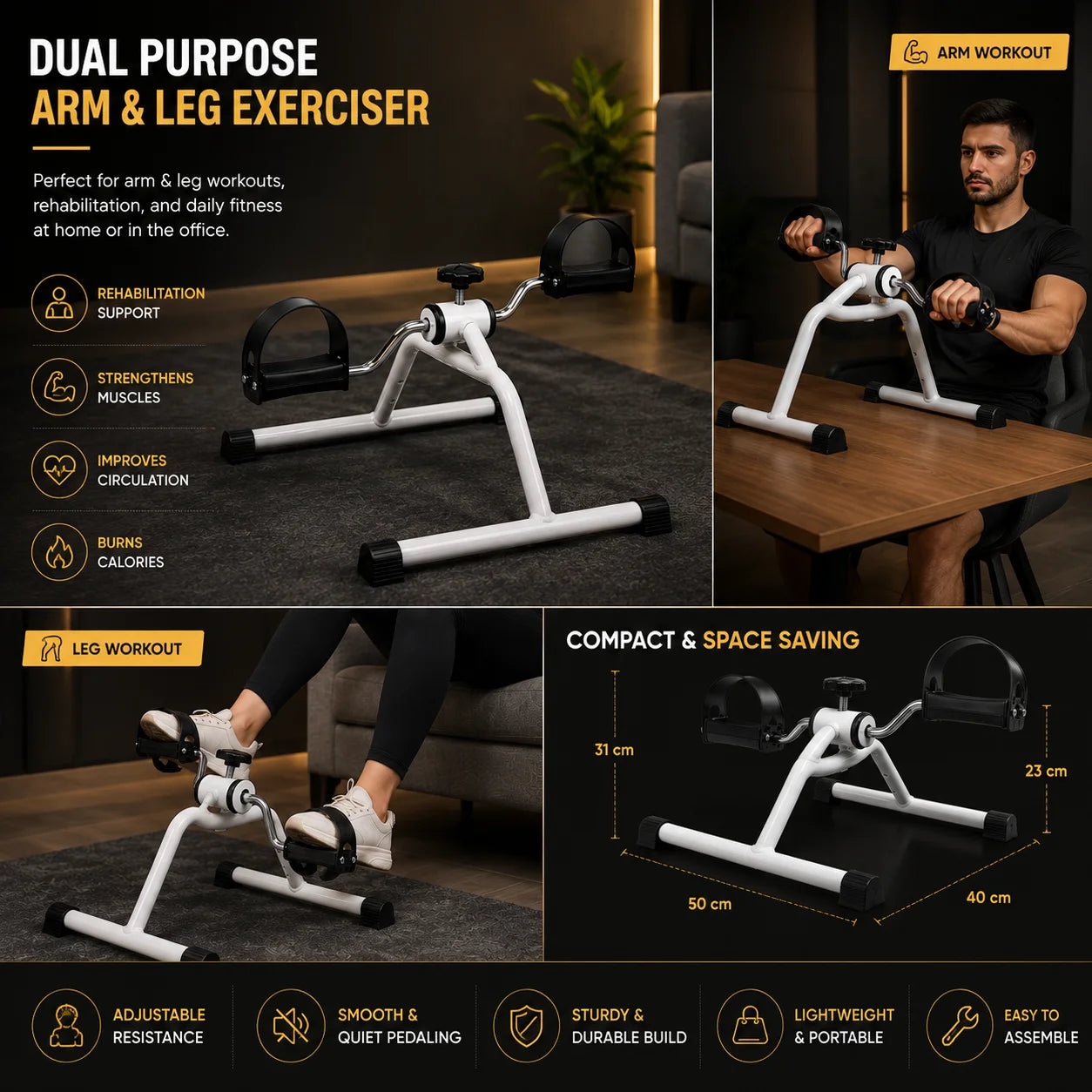 Easy Exerciser Pedal Cycle in Pakistan | Mini Under Desk Exercise Bike