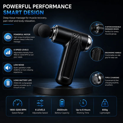 Light Age Mini Fascia Gun in Pakistan | Deep Tissue Massage Gun