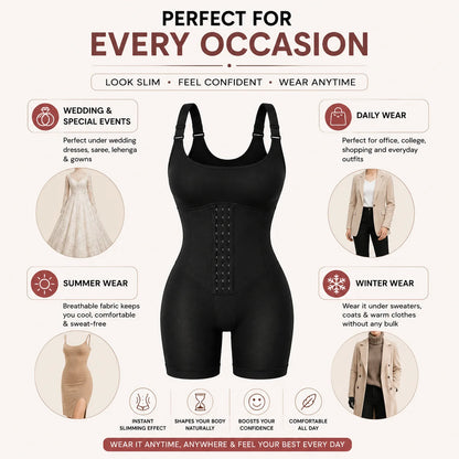 Premium Full Body Shaper for Women | Tummy Control Waist Trainer Pakistan